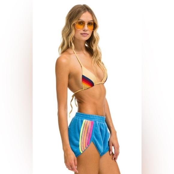 Aviator Nation 5 Stripe Jogger Shorts - Picture 10 of 13